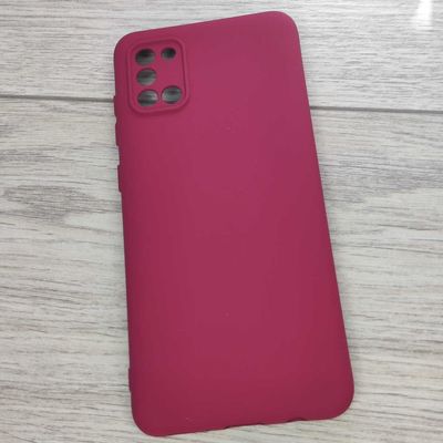 Чохол Silicone Cover Lakshmi Full Camera (A) для Samsung Galaxy A31 (Бордовий / Marsala) 54529 Чехол