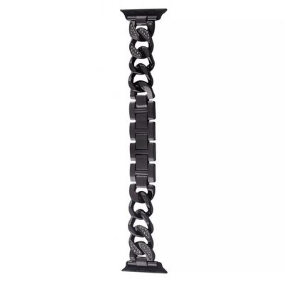 Ремінець Apple Watch Metal Diamonds 38/40/41 mm (black) 45647 45647 Ремешок