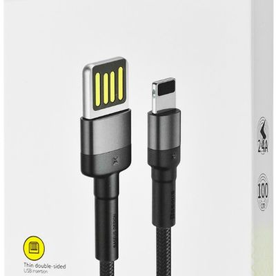 Кабель  Cafule Lightning Special Edition 2.4A (1m) (red/black) 21708 21708 Baseus
