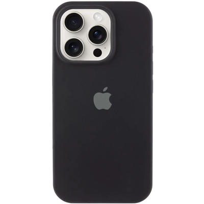 Чохол Silicone Case Full Camera Protective (AA) для Apple iPhone 16 Pro Max (6.9) (Чорний / Black) 00074283 Чехол