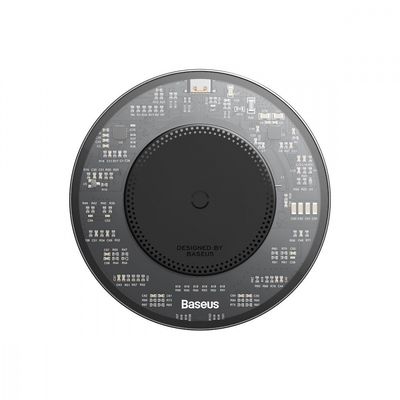Бездротовий ЗП  Simple 2 15W + Кабель Type-C To Type-C 24W (1m) (black) 45967 Baseus