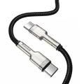 Кабель Cafule Metal Type-C to Type-C 100W (1m) (black) 31107 Baseus