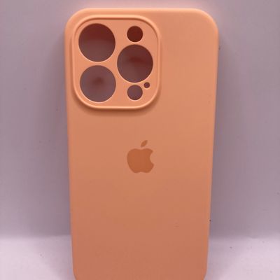 Чохол Silicone Case Full Camera Protective (AA) для Apple iPhone 15 Pro (6.1) (Помаранчевий / Cantaloupe) 66392 66392* 66392 Чехол