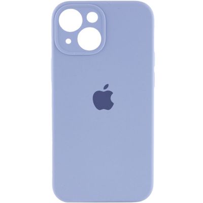 Чохол Silicone Case Full Camera Protective (AA) для Apple iPhone 13 (6.1) (Блакитний / Lilac Blue) 00050657 Чехол
