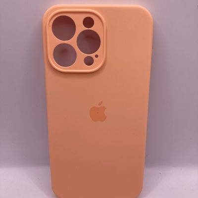 Чохол Silicone Case Full Camera Protective (AA) для Apple iPhone 14 Pro Max (6.7) (Помаранчевий / Cantaloupe) 57053 57053* 57053 Чехол