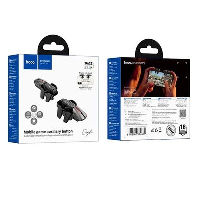 Ігровий контролер HOCO Eagle mobile game auxiliary button (2PCS pack) GA22 |4-7| (black) 000012499 Hoco