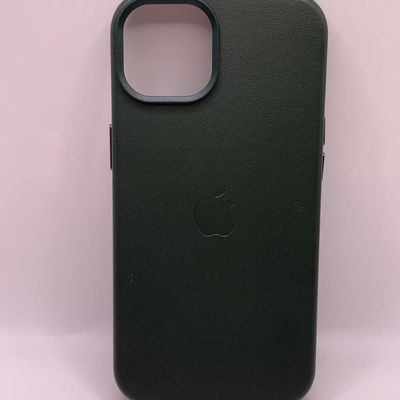 Шкіряний чохол Leather Case (AA Plus) with MagSafe для Apple iPhone 14 (6.1) (Shirt Green) 57473 57473* 57473