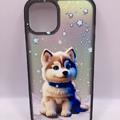 Чохол WAVE Snowy animals Matte Gradient (Nprint) iPhone 14 (dog (black)) 1325 1325* 1325 Чехол