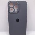 Чохол Silicone Case Full Camera Protective (AA) для Apple iPhone 15 Pro Max (6.7) (Сірий / Dark Gray) 00066393 Чехол