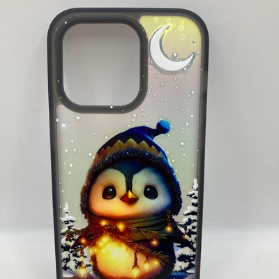 Чохол WAVE Snowy animals Matte Gradient (Nprint) iPhone 14 Pro (penguin (black)) 1328 1328* 1328 Чехол