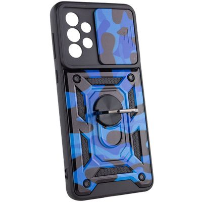 Ударопрочный чехол Camshield Serge Ring Camo для Samsung Galaxy A53 5G (Синий / Army Blue) 54673 54673* Чехол