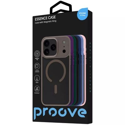 Чохол  Essence Case with Magnetic Ring iPhone 17 Pro (black) 64329 Proove