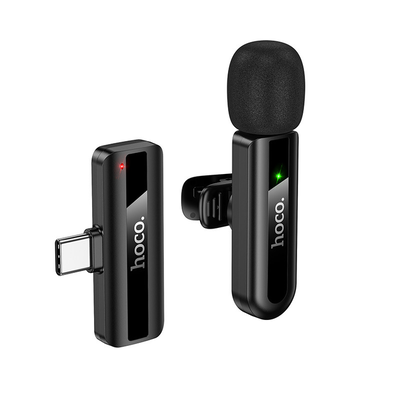 Петличний бездротовий мікрофон  L20 Fair Type-C (Black) black 58741 Hoco