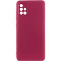 Чохол Silicone Cover Lakshmi Full Camera (A) для Samsung Galaxy A51 (Бордовий / Marsala) 54532 Чехол