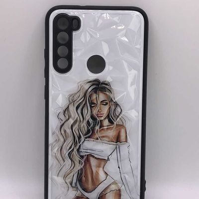 TPU+PC чехол Prisma Ladies для Xiaomi Redmi Note 8 / Note 8 2021 (White) 33899 Чехол