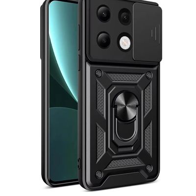 Ударостійкий чохол Camshield Serge Ring для Xiaomi Redmi Note 13 4G (Чорний) 00070743 Чехол