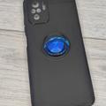 Чохол TPU чехол Deen ColorRing под магнитный держатель (opp) для Xiaomi Redmi Note 10 / Note 10s (Черный / Синий) 47409  47409 Китай