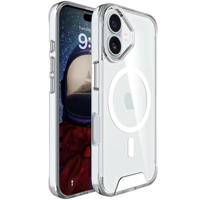 Чохол TPU Space Case with MagSafe для Apple iPhone 17 (6.3) (Прозорий) 00080983 00080983 Жовтень