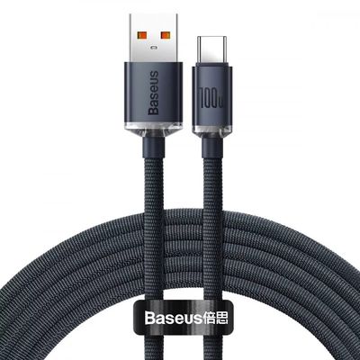 Кабель  Crystal Shine Series Fast Charging Type-C 100W (2m) (black) 35105 Baseus