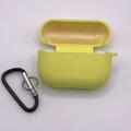 Силіконовий футляр з мікрофіброю для навушників Airpods Pro (Жовтий / Bright Yellow) 39443 Чохли на навушники