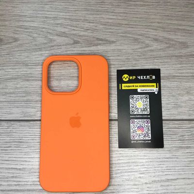 Silicone Case Full Protective (AA) для Apple iPhone 13 Pro (6.1) (Оранжевый / Kumquat) 49839 49839* 49839 Чехол