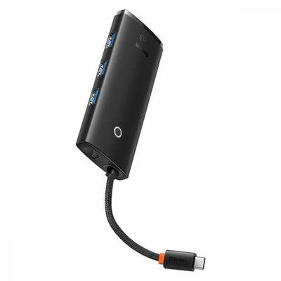 USB-Хаб  Lite Series 5-in-1  (Type-C to HDMI + 3xUSB 3.0 + PD) (black) 39676 Baseus