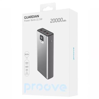 Портативна Батарея  Guardian 22.5W 20000mAh (metal gray) 54269 Proove