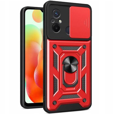 Ударостійкий чохол Camshield Serge Ring для Xiaomi Redmi 12C (Червоний) 63997 Чехол
