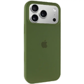 Чохол Silicone Case Full Protective (AA) для Apple iPhone 17 Pro (6.3) (Зелений / Dark Olive) 00081610 Чехол