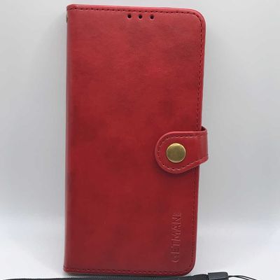 Кожаный чехол книжка GETMAN Gallant (PU) для Samsung Galaxy A22 4G (Красный) 49902 49902* Чехол