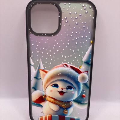 Чохол WAVE Snowy animals Matte Gradient (Nprint) iPhone 14 (kitty (black)) 1325 1325* 1325 Чехол