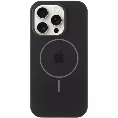 Чохол Silicone Case Full Protective (AA) V2 with Magnetic Fit для Apple iPhone 14 Pro (6.1) (Чорний / Black) 00080657