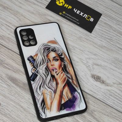 TPU+PC чехол Prisma Ladies для Samsung Galaxy A51 (Purple) 35114 35114* Чехол