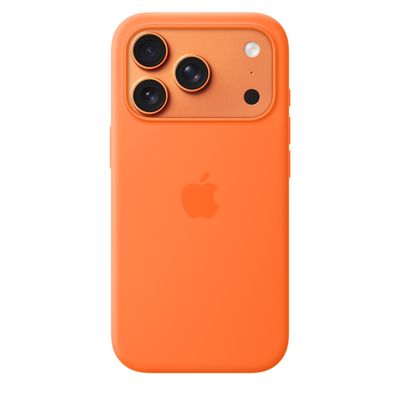 Чохол Silicone Case Full Protective (AA) для Apple iPhone 17 Pro (6.3) (Помаранчевий / Orange) 00081610 Чехол