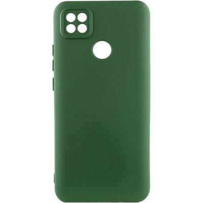 Чохол Silicone Cover Lakshmi Full Camera (A) для Xiaomi Redmi 9C (Зелений / Dark green) 54541 Чехол