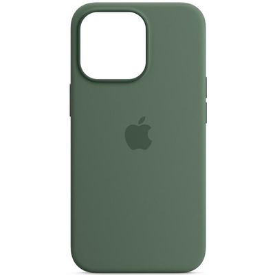 Чохол Silicone case (AAA) full with Magsafe для Apple iPhone 13 Pro (6.1) (Зелений / Eucalyptus) 51173 51173* 51173