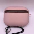 Силіконовий футляр з мікрофіброю для навушників Airpods Pro (Рожевий / Pink Sand) 39443 Чохли на навушники