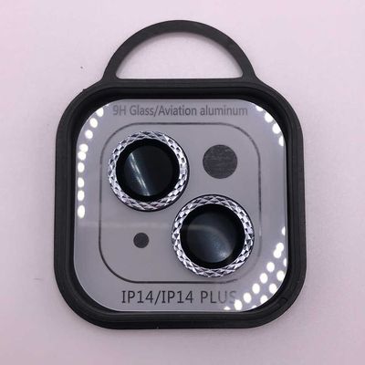 Захисне скло Metal Shine на камеру (в упак.) для Apple iPhone 14 (6.1) / 14 Plus (6.7) (Срібний / Silver) 62932 Стекло