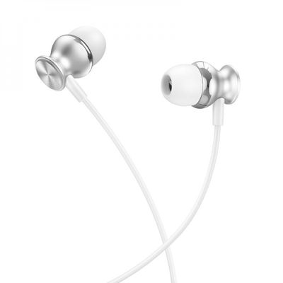 Навушники  M106 Fountain metal with mic (silver) 39187 Hoco