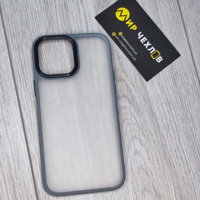 Чохол Shadow Matte Metal Buttons iPhone 13 Pro Max (gray) 33342 gray 33342 gray 33342 Чехол