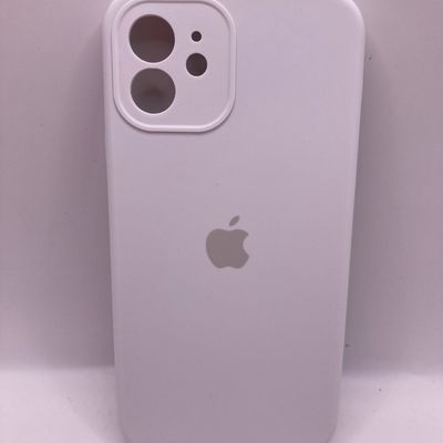 Чохол Silicone Case Full Camera Protective (AA) для Apple iPhone 12 (6.1) (Білий / White) 00042250 00042250* Чехол