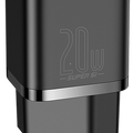 МЗП  Super Silicone Quick Charger Charger 20W (Type-C) (black) 30696 Baseus