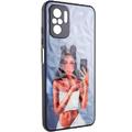 TPU+PC чохол Prisma Ladies для Xiaomi Redmi Note 10 Pro / 10 Pro Max (Black in White) 47291 Чехол