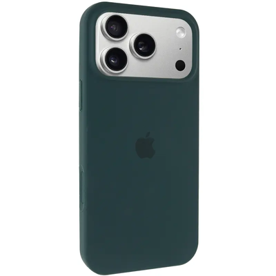 Чохол Silicone Case Full Protective (AA) для Apple iPhone 17 Pro Max (6.9) (Зелений / Forest green) 00081611 00081611* Чехол