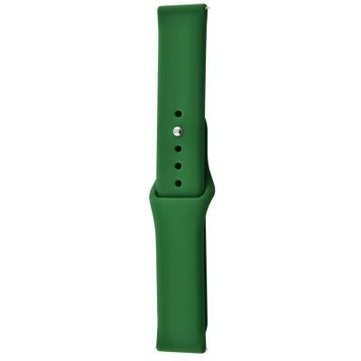 Силіконовий ремінець Sport для Smart Watch 20mm (Зелений / Forest green) 68670
