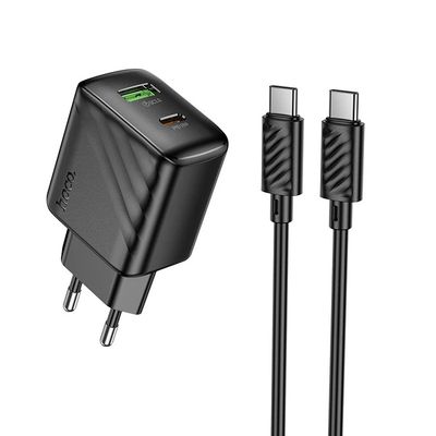 МЗП  CS95A Leader PD30W+QC3.0 (1USB-A/1C) + кабель Type-C to Type-C (Black) 00081876 Hoco