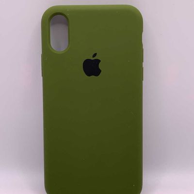 Чохол Silicone Case Full Protective (AA) для Apple iPhone X (5.8) / XS (5.8) (Зелений / Dark Olive) 00032029 00032029 Чехол