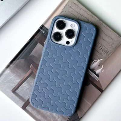 Чохол TPU Weaving для Apple iPhone 16 Pro (6.3) (Blue) 74861 74861 74861 Чехол