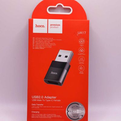 Перехідник  UA17 USB2.0 to Type-C Hoco