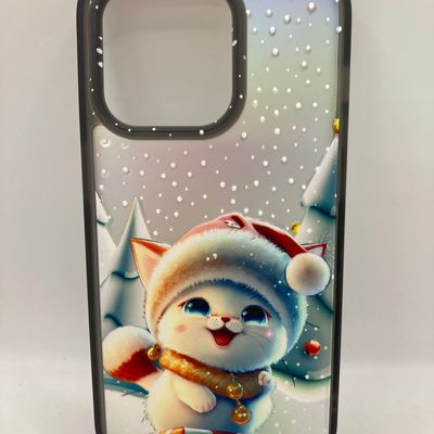 Чохол WAVE Snowy animals Matte Gradient (Nprint) iPhone 14 Pro (kitty (black)) 1328 1328* 1328 Чехол